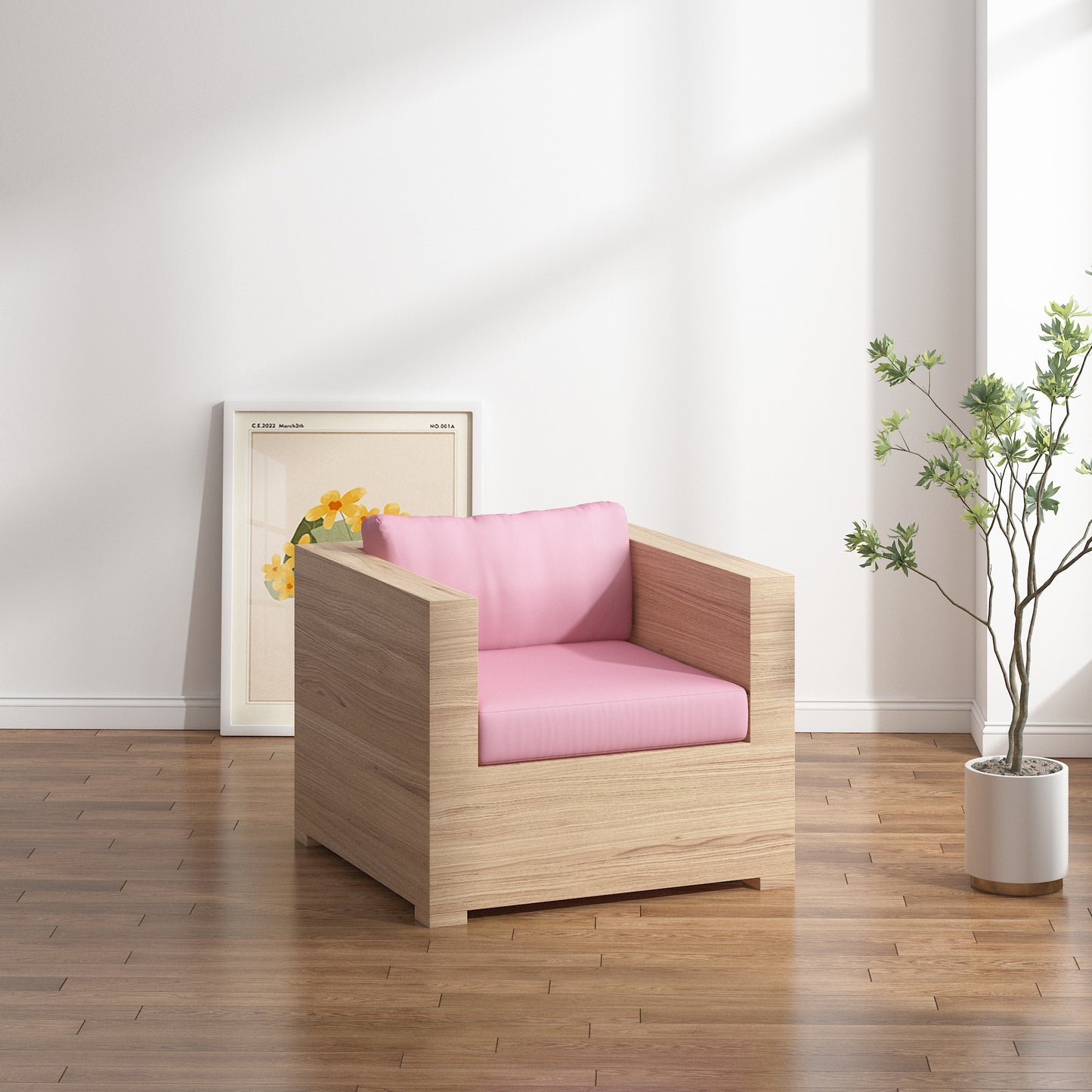 Cojín de asiento lounge con respaldo de cojín - Interior