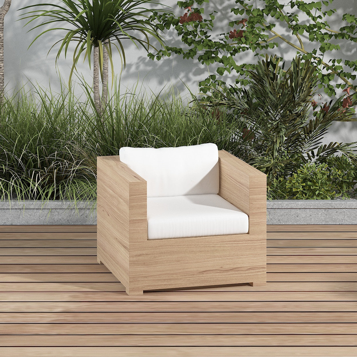 Cojín de asiento Lounge con cojín de respaldo suelto