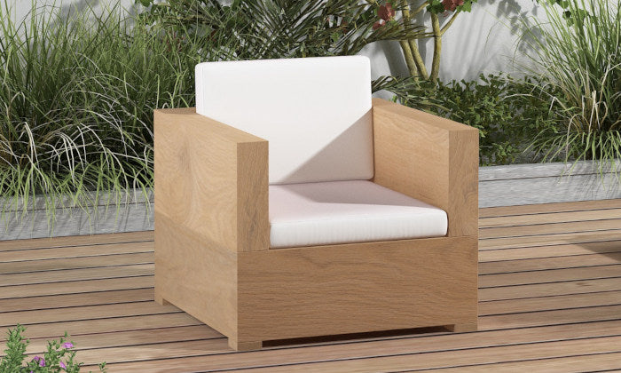 Cojín de lounge para exterior con respaldo