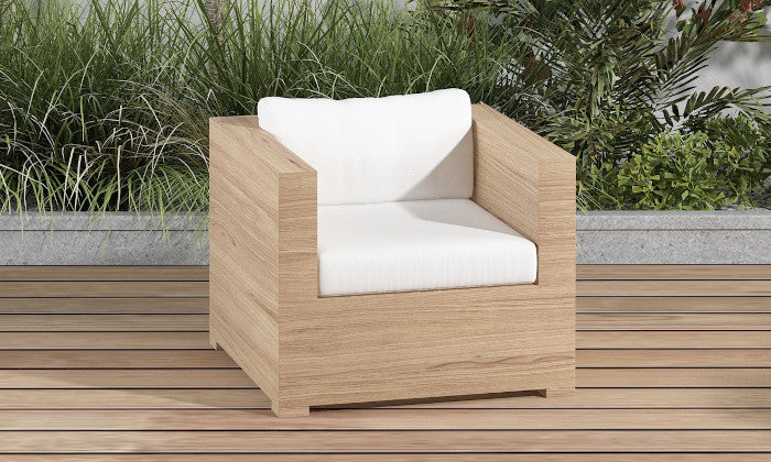 Cojín de asiento para lounge exterior con cojín de respaldo mullido