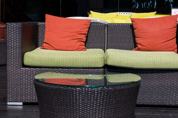 Cojín decorativo de exterior con cojín de asiento