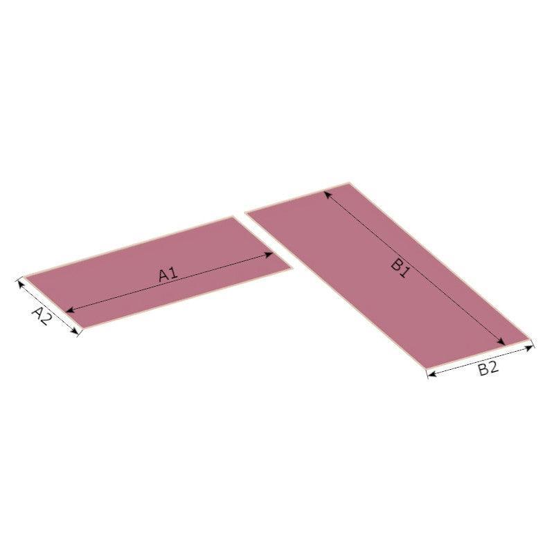 2 piezas - Cojín para banco esquinero - Exterior